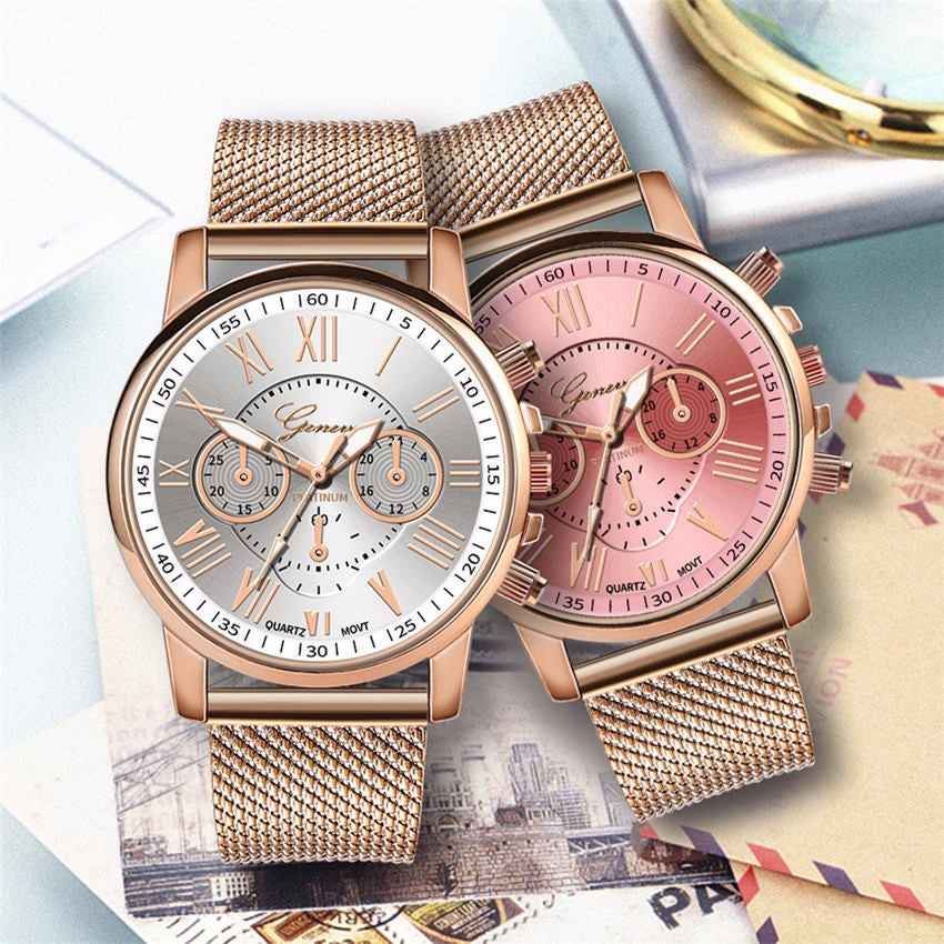 Geneva Platinum Gold Tone Womans Watch GET 2 for the PRICE of 1 HW WATCHEZ